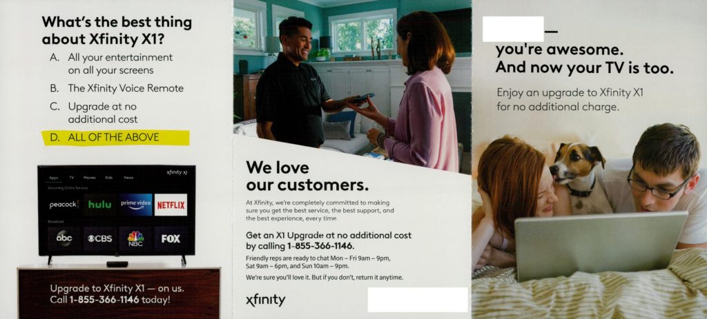 Xfinity X1 Comcast offer
