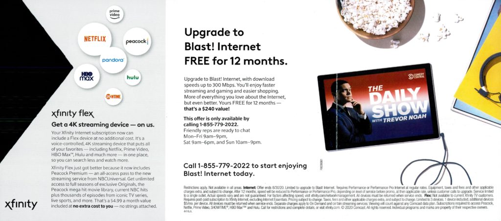 Blast Internet Upgrade - Comcast - 3
