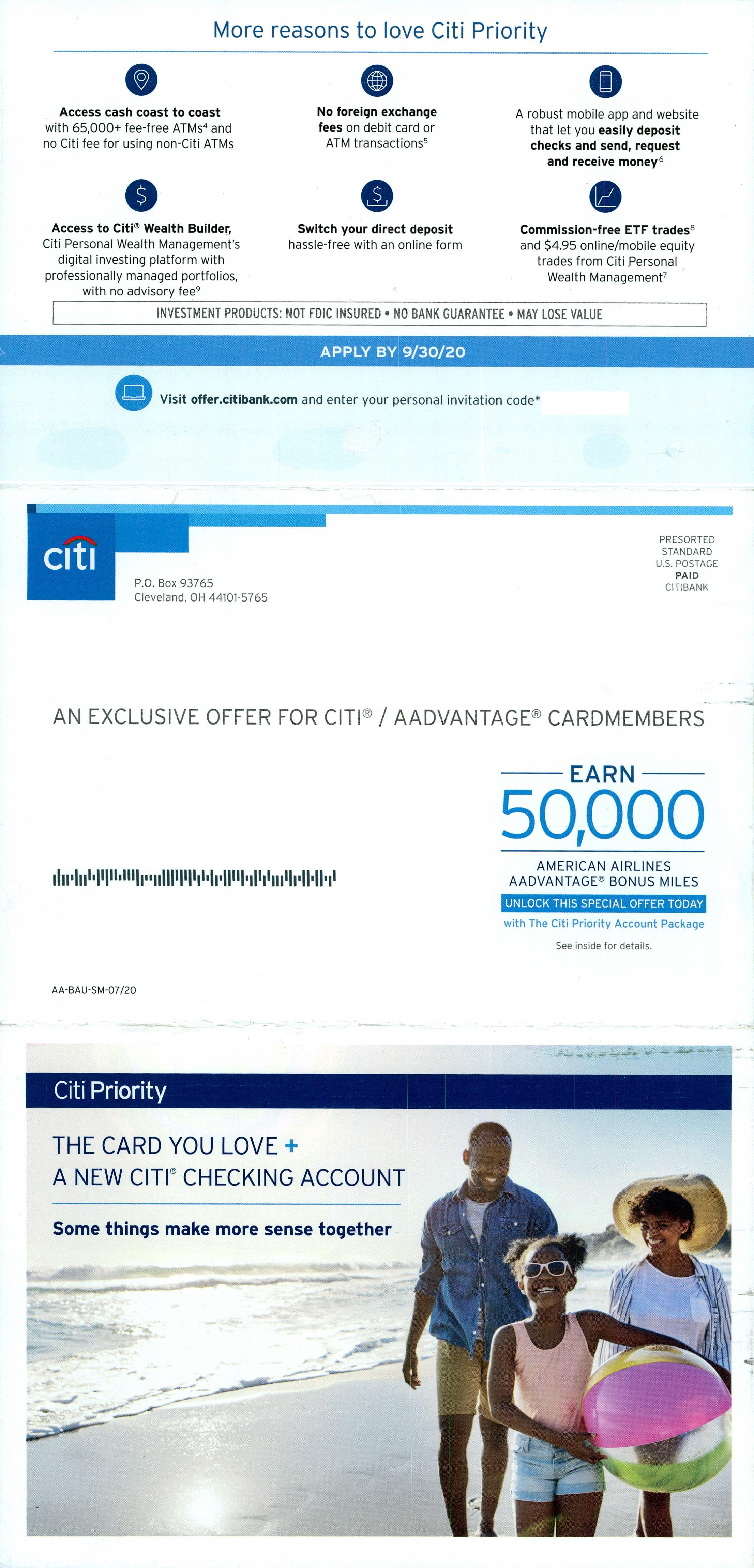 Citibank 2 direct mail